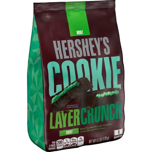Hershey's, Cookie Layer Crunch Mint Dark Chocolate Candy, 6.3 Oz