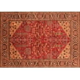 thumbnail image 1 of Ahgly Company Indoor Rectangle Oriental Orange Industrial Area Rugs, 2' x 4', 1 of 4