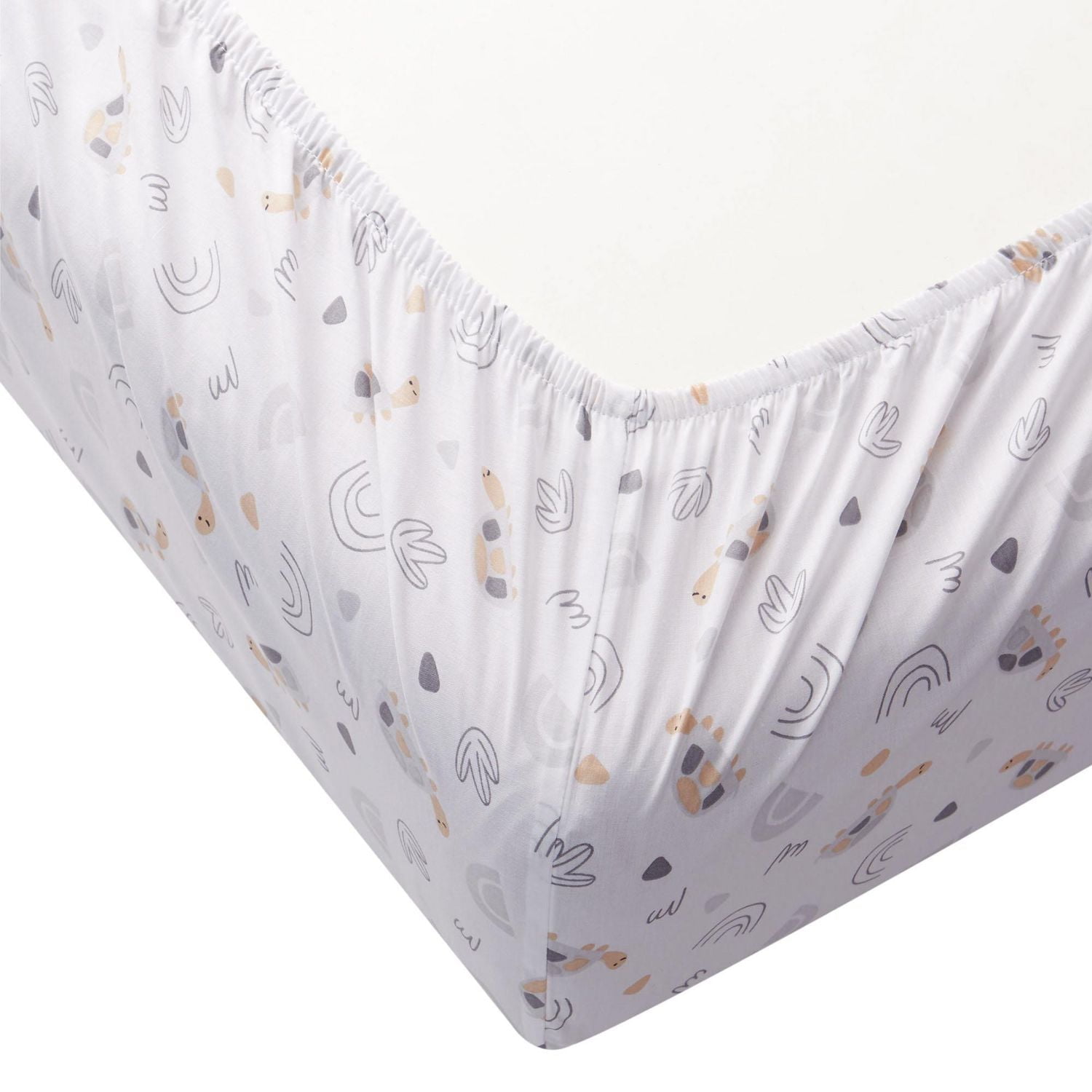 George Baby Organic Cotton Single Pack Crib Sheet, 28" x 52", organic cotton