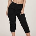 thumbnail image 1 of UANWENN Pantalons Décontractés Raccourcis avec Poches Shorts Amples pour Femmes Pantalons Décontractés pour Femmes Pantalons de Survêtement pour Femmes Pantalons Décontractés pour Femmes Pantalons d'Automne pour Femmes, 1 of 5