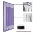 thumbnail image 6 of Purple Greek Key Blackout Curtains for Bedroom/Living Room, Pinch Pleated Black Out Curtains, Geometric Greece Ancient Farmhouse Geo Room Darkening Window Drapes with Hooks 2 Panels, 39"x70", 6 of 8