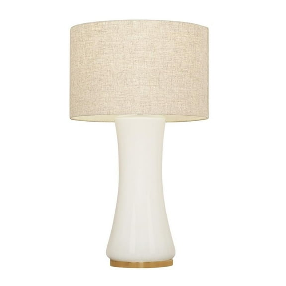 Twilight Cascade Glass & Metal Brass Table Lamp