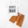 thumbnail image 2 of TOWED22 Toddler Baby Boy Clothes Summer Holiday Style Outfits Short Sleeve Top T-Shirt & Pocket Pant Set 12 Months-4 Years(White,3-6 M), 2 of 9