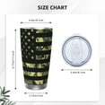 thumbnail image 4 of KLL American Flag Camo Print 40oz Stainless Steel Insulated Car Cup with Spillproof Lid - Keep Your Drink Hot or Cold on the Go-Straw Three-piece Set, 4 of 8