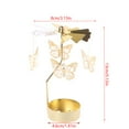 thumbnail image 6 of Yammee Rotary Candle Holder Metal Spinning Tea Lights Romantic Candlestick Ornaments, 6 of 20