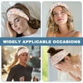 thumbnail image 6 of Jiueut Easter Rabbit Nurse Button Headband Medical Headbands With Buttons Nurse Headbands with Buttons for Mask 4 Piece Youth Headbands for Sports Boys Football Nurse Headband, 6 of 7
