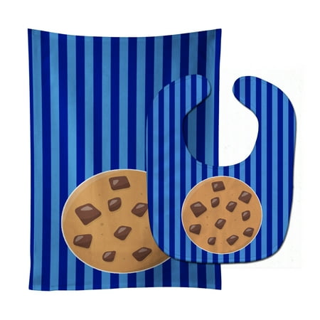 

Carolines Treasures BB6820STBU Cookie Monster Baby Bib and Burp Cloth 11 x 18 multicolor