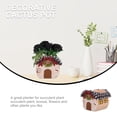 thumbnail image 2 of Home Accents Decor Cartoon House Flowerpot Planters Vintage Vase Accessories Desktop, 2 of 6