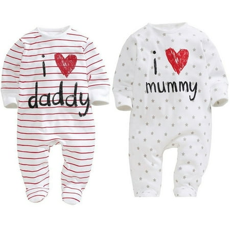 Funny Baby Boy Girls Newborn Infant Romper Hat Bodysuit Outfit Clothing Set