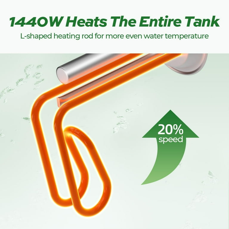 FOGATTI 4 Gallon Electric Mini Tank Water Heater Small Tank Water Heater  Under Sink for Kitchen Bathroom RV - Walmart.com