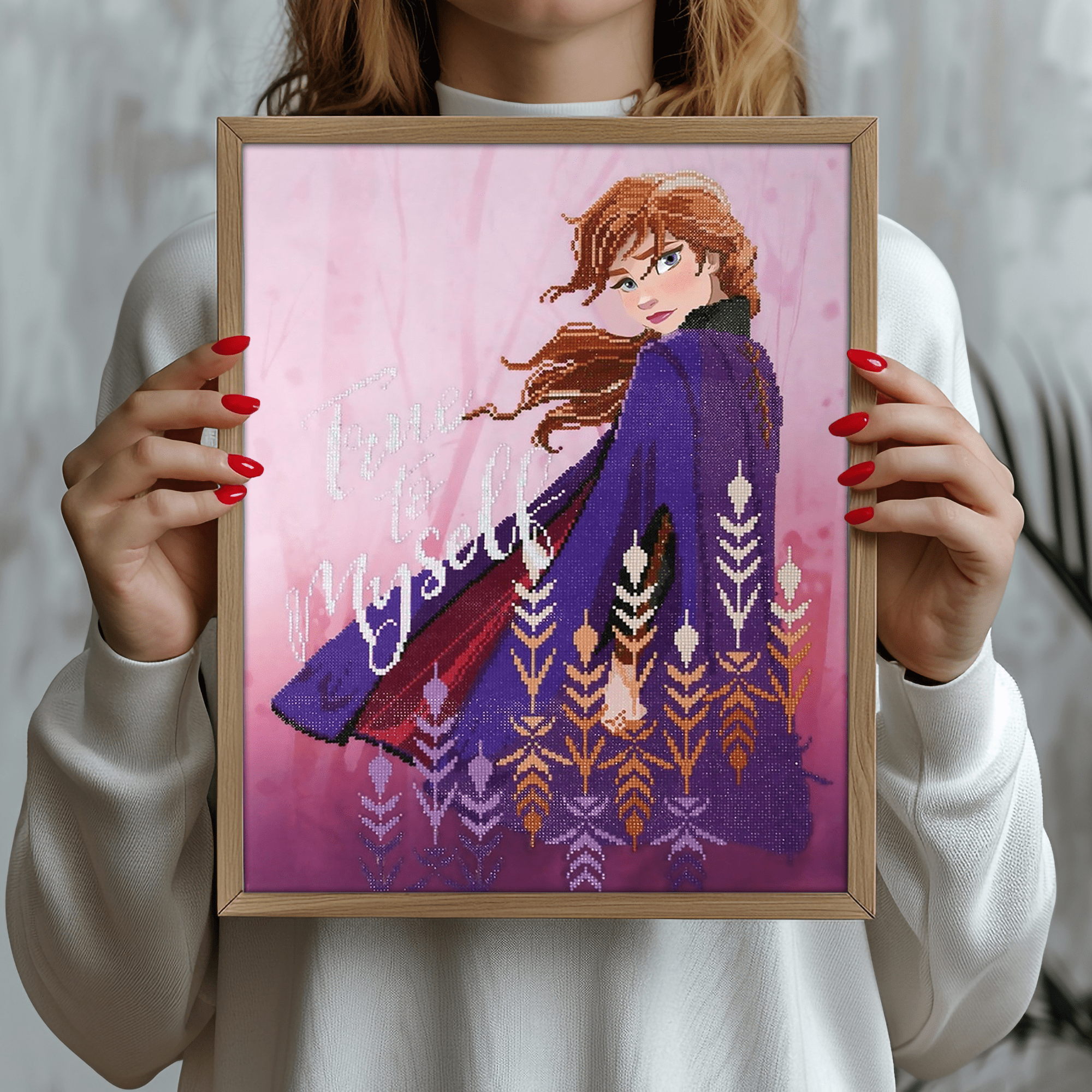 Diamond Dotz True to Myself, Frozen Diamond Painting Kits for Adults - Diamond Art Kits a Relaxing Creative Craft Kit with Dotz Gems 25.6"x19.7"