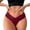Wine, variant on Women's Lace Thongs, Low Waist T-Back Panties See Through Ladies G-String Underwear Briefs