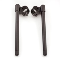 33mm 7/8" Motorcycle Aluminum CNC Riser Fork Tube Clip On Handlebar Replaceable Fit for CB-400 KZ-400 GN-250 GS-250 XV-250 Universal Bike Cafe Racer