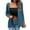 Blue, variant on Samickarr Bolero Shrugs Cardigan for Women Open Front Long Sleeve Casual Loose Solid Color Coats
