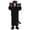 Black, variant on REDARER Kids Cat Cosplay Fuzzy Hooded Animal Onesie Outfit for Halloween Party Stage Role Play Dress Up,L