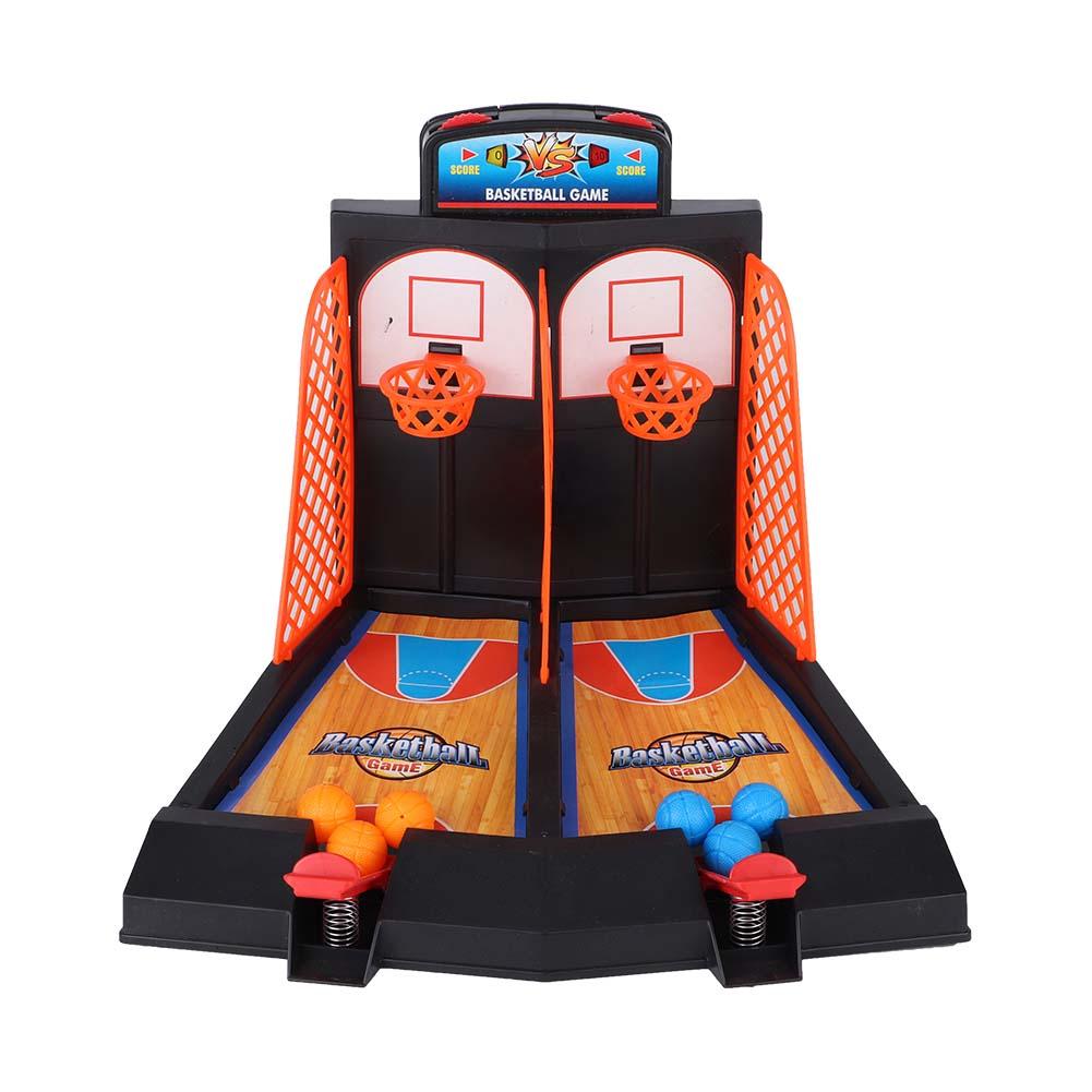 Tebru Mini Double Basketball Machine Desktop Basketball Shooting Game