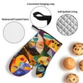 thumbnail image 3 of Cauagu Abstract Musical Faces Print Oven Mitts and Pot Holders 4 pcs Set,Extra Thicken Long Kitchen Oven Glove Potholders BBQ Gloves-Oven Mitts and Pot Holders(11 Inch), 3 of 6