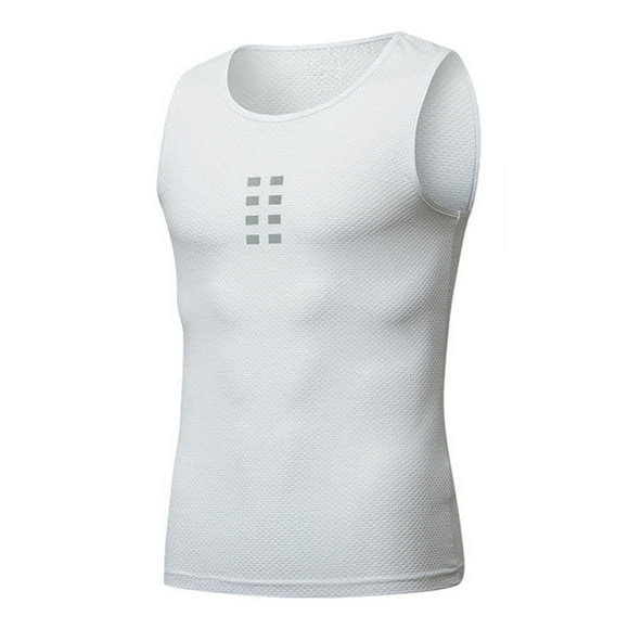 Chaleco Camiseta interior de ciclismo sin mangas para hombre Chalecos de capa base de bicicleta de s Tomshoo Chaleco