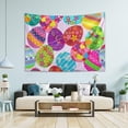 thumbnail image 7 of Coolnut Easter Eggs Tapestry Washable Polyester Art Wall Hanging Blanket for Living Room Bedroom Dorm Party, 80 x 60 Inch Home Decor Gifts, 7 of 7