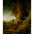 thumbnail image 3 of Rembrandt 12x14 Black Modern Framed Museum Art Print Titled - Christ and St Mary Magdalen at the Tomb, 3 of 5