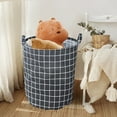 thumbnail image 4 of Cesta de ropa sucia plegable impermeable, cesta de ropa sucia, caja de almacenamiento de lino de algodón para la colección de juguetes, 4 of 6