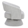 thumbnail image 5 of CHITA Swivel Fabric Accent Chair with Open Back&Wood Base,Modern Armchairs for Living Room Bedroom,Cloud, 5 of 8