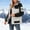 Beige, variant on Drovellove Plus Size Women's Hooded Parka with Zipper Button Front, Stand Up Collar, Color Block Long Sleeve Casual Winter Coat with Pockets