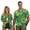 Blue Hibiscus, variant on Polynesian Plumeria Couple Matching Outfit Men's Short Sleeve Shirt Size 2XL Beach Tops Workwear and Women's Button Down Shirt Fashion Summer Hawaiian Outfits