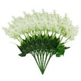thumbnail image 3 of Clearance Artificial flowers under $5,6pcs Artificial Wisteria Flowers Bouquet Silk Faux Hyacinth Flowers For Home Garden Indoor Outdoor Cemetery Fences Decoration, 3 of 5