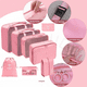 thumbnail image 2 of Set 8 Bolsas Organizadoras De Maletas Para Viaje Impermeable Xtellar Rosa, 2 of 4