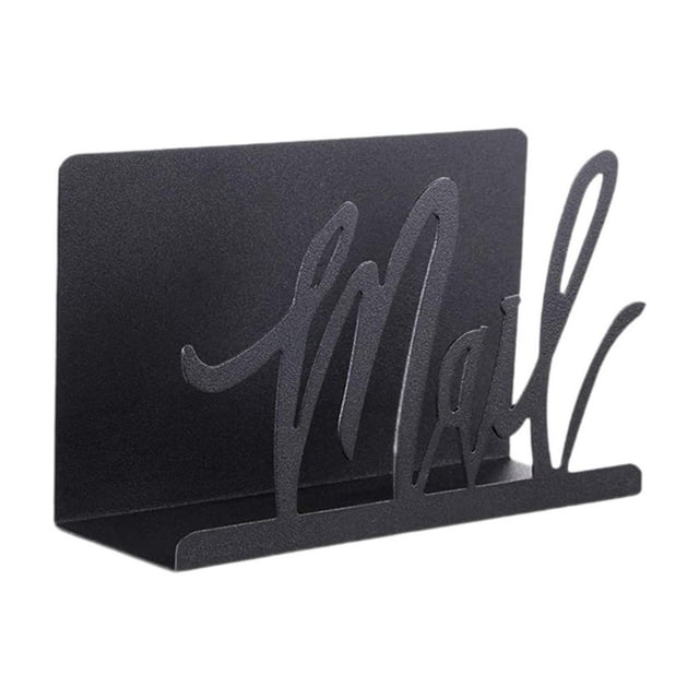 Organizador de correo Recorte Correo Letras Diseño de mesa Ornamento de mesa Ligero correos decorativos Soporte de archivos para la puerta del hogar
