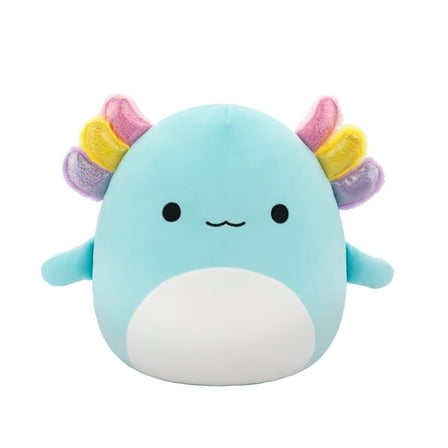 Squishmallows Official 10 inch Irina the Teal Axolotl With Rainbow Gills - Child's Ultra Soft Plush Toy