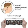 thumbnail image 6 of Naloa Japanese Sushi Hashi Fashionable Sport Sweatband for Running, Yoga, Basketball - Head Circumference 19.6-22.4 inches, 6 of 9