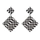 thumbnail image 1 of Pendientes Geométricos de Acrílico en Y Negro para Mujer, Joyería Elegante a para Mujer Rombo, 1 of 9