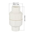 thumbnail image 2 of Unique Bargains 25mm ID Slip Fin Connecteur en Ligne PVC Clapets Anti-Retour Blanc, 2 of 5