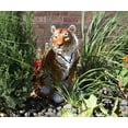 thumbnail image 5 of Ebros 20"Tall Orange Bengal Tiger Raja Sitting On Guard Decorative Garden Statue, 5 of 6