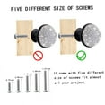 thumbnail image 5 of CRAFTHROU Rhinestone Drawer Knob Mushroom Door Knob Black Door Knobs For Decoration 1Pack, 5 of 5