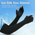 thumbnail image 2 of Eigraketly 1 par de fundas de refrigeración antideslizantes de silicona para sombra de sol, deportes, correr, pescar, funda para brazo, hombres, Type3 NO3, 2 of 6