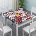thumbnail image 3 of Colorful Bohemian Design Square Tablecloth 36x36 Inch Elastic Fitted Cover for Card Table Outdoor Patio Kitchen Use, 3 of 6