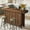Brown, variant on Tribesigns Home Bar Unit, Modern 2-Tier Bar Table with Footrest, Corner Mini Coffee Bar Cabinet for Home Kitchen Pub, Brown