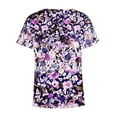 thumbnail image 5 of JeashCHAT Summer V Neck T Shirts for Women Short Sleeve Shirts Cute Printed Tshirt Blouse Casual Tops Loose Fit Graphic Tee, 5 of 5