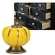 thumbnail image 5 of Sailing Tirador de manija de muebles de cajón de gabinete de calabaza de cerámica de estilo europeo - Amarillo, 5 of 9
