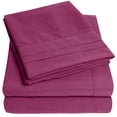 thumbnail image 1 of Juego de sábanas Sweet Home Collection 1500 Supreme King Purple, 1 of 7