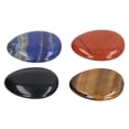 thumbnail image 2 of 4 Uds. Piedra para la preocupación del pulgar, alivio del estrés, meditación, pequeña piedra de cabujón ovalada portátil para el hogar, oficina al aire libre, 2 of 5