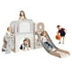 thumbnail image 1 of Juego de Tobogán Interior para Niños Pequeños de 3 a 5, Juguete de Tobogán y Escalador 8 en 1 con Aro de Baloncesto, Estructura de Juego de Plástico Segura para Niños y Niñas, Juego Interior Fácil de, 1 of 7