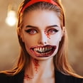 thumbnail image 1 of Halloween Temporary Clown Scary Mouth Sticker For Party Props Cosplay Costume Makeup Props, 1 of 1