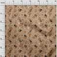 thumbnail image 2 of oneOone Cotton Jersey Hot Curry Fabric Floral & Geometric Dress Material Fabric Print Fabric By The Yard 58 Inch Wide, 2 of 4