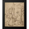 thumbnail image 2 of Schaufelein, Hans 12x14 Black Modern Framed Museum Art Print Titled - Museumist Taking Leave of His Mother, 2 of 5