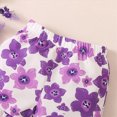 thumbnail image 5 of Xyant Toddler Baby Girl Clothes Summer Outfits Ruffle Sleeveless Linen Tank Top Flower Shorts Headband 3 Pcs Set (White,6-9 Months), 5 of 7