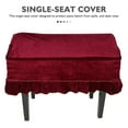 thumbnail image 3 of Raindrops Stretch Washable Bench Protector Dark Red for Musicians 1Pcs, 3 of 6